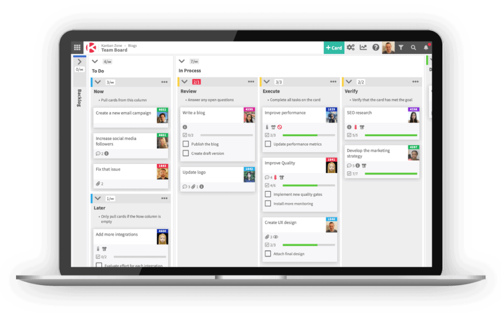 screenshot of Kanban Zone